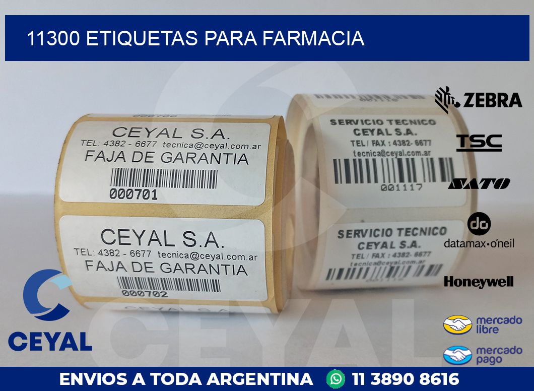 11300 ETIQUETAS PARA FARMACIA