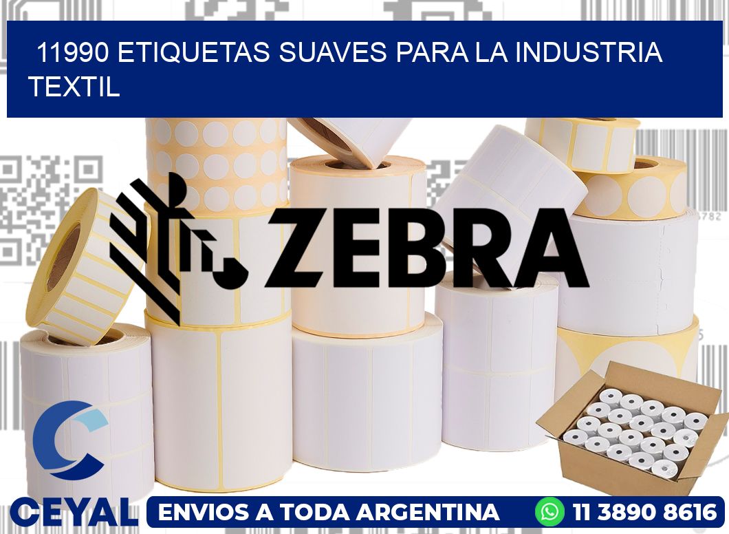 11990 ETIQUETAS SUAVES PARA LA INDUSTRIA TEXTIL