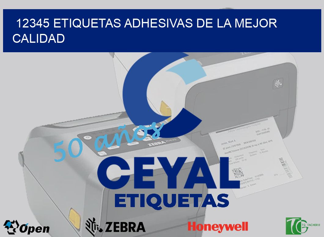 12345 ETIQUETAS ADHESIVAS DE LA MEJOR CALIDAD