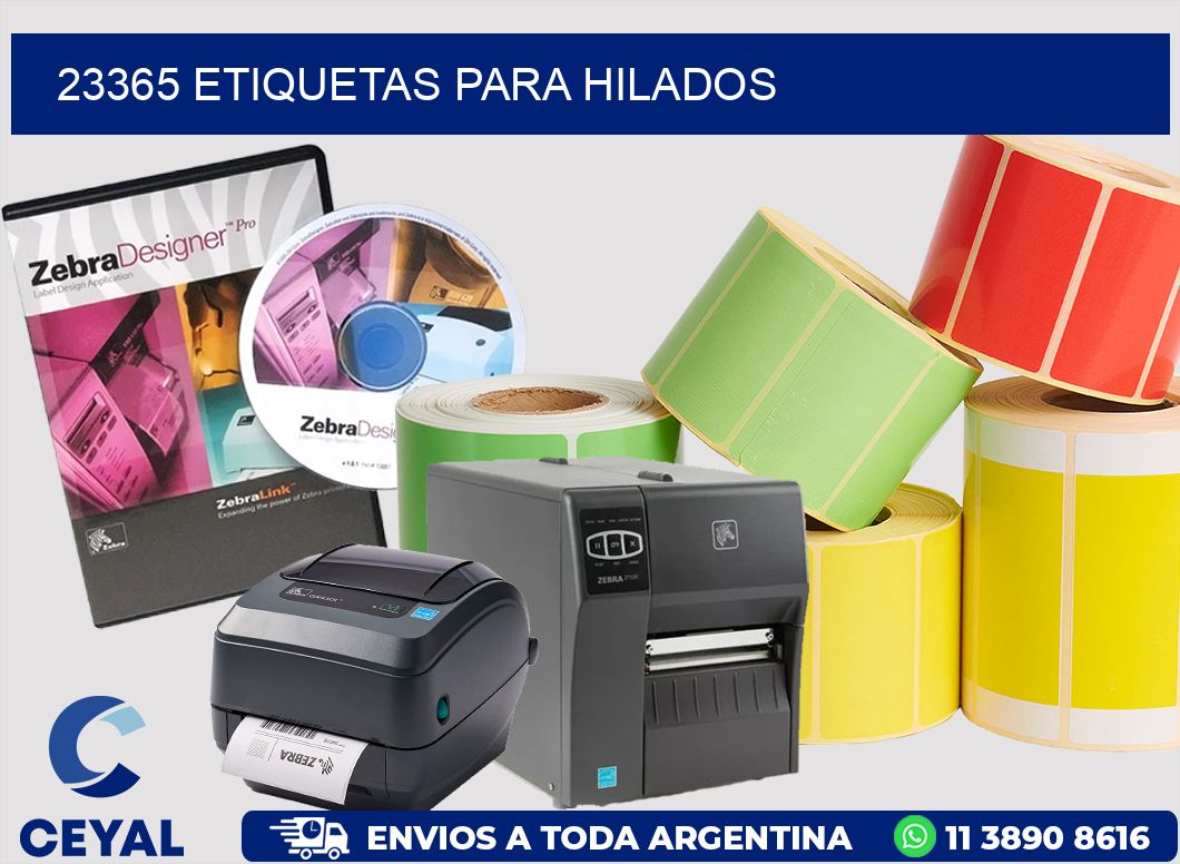 23365 ETIQUETAS PARA HILADOS