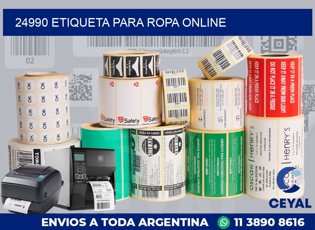24990 ETIQUETA PARA ROPA ONLINE