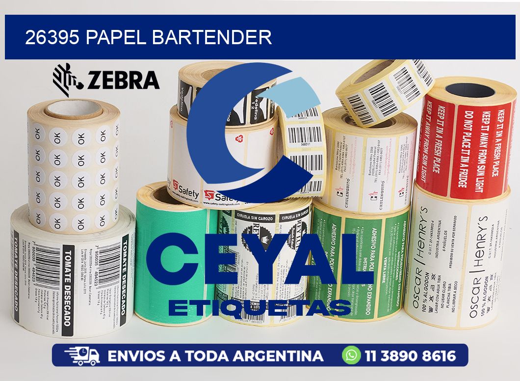 26395 PAPEL BARTENDER