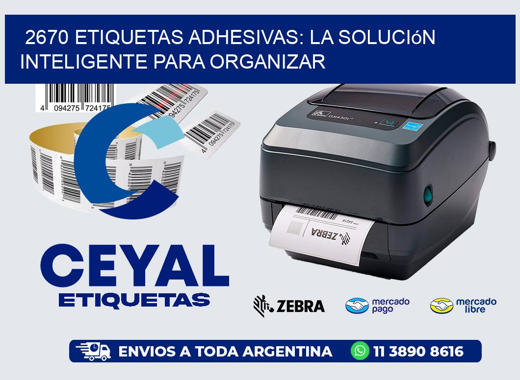 2670 Etiquetas Adhesivas: La Solución Inteligente para Organizar