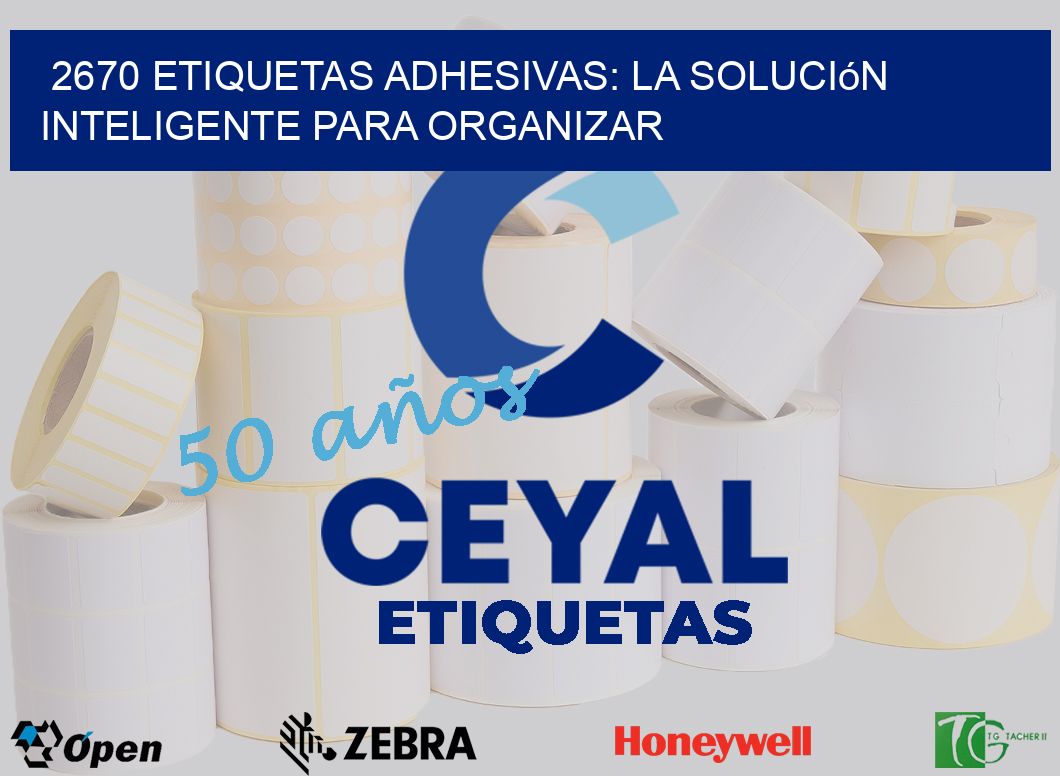 2670 Etiquetas Adhesivas: La Solución Inteligente para Organizar