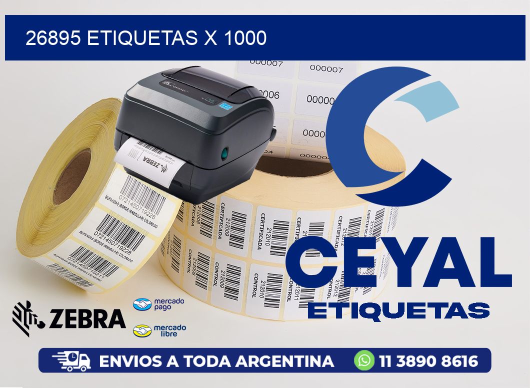 26895 ETIQUETAS X 1000