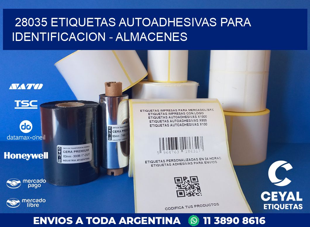 28035 ETIQUETAS AUTOADHESIVAS PARA IDENTIFICACION – ALMACENES