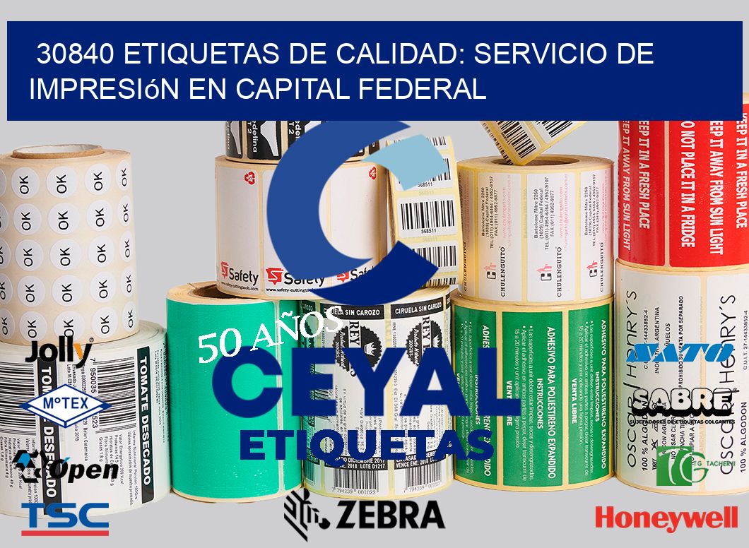 30840 Etiquetas de Calidad: Servicio de Impresión en Capital Federal