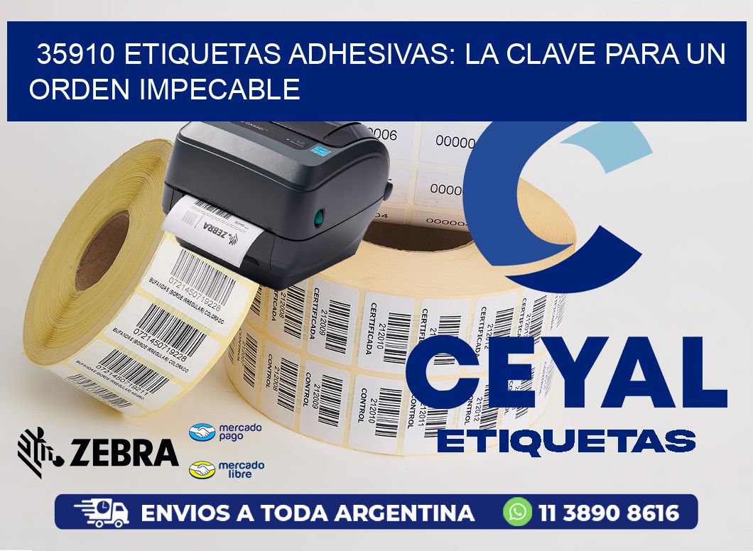 35910 Etiquetas Adhesivas: La Clave para un Orden Impecable