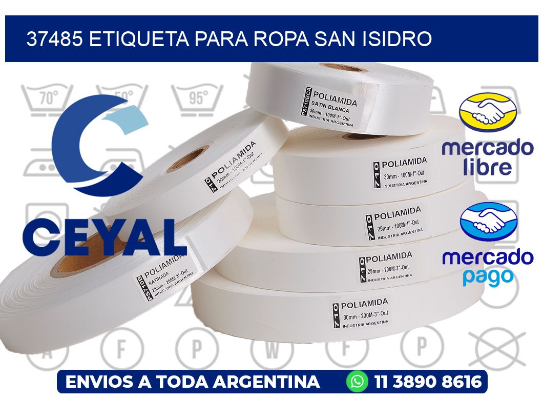 37485 ETIQUETA PARA ROPA SAN ISIDRO