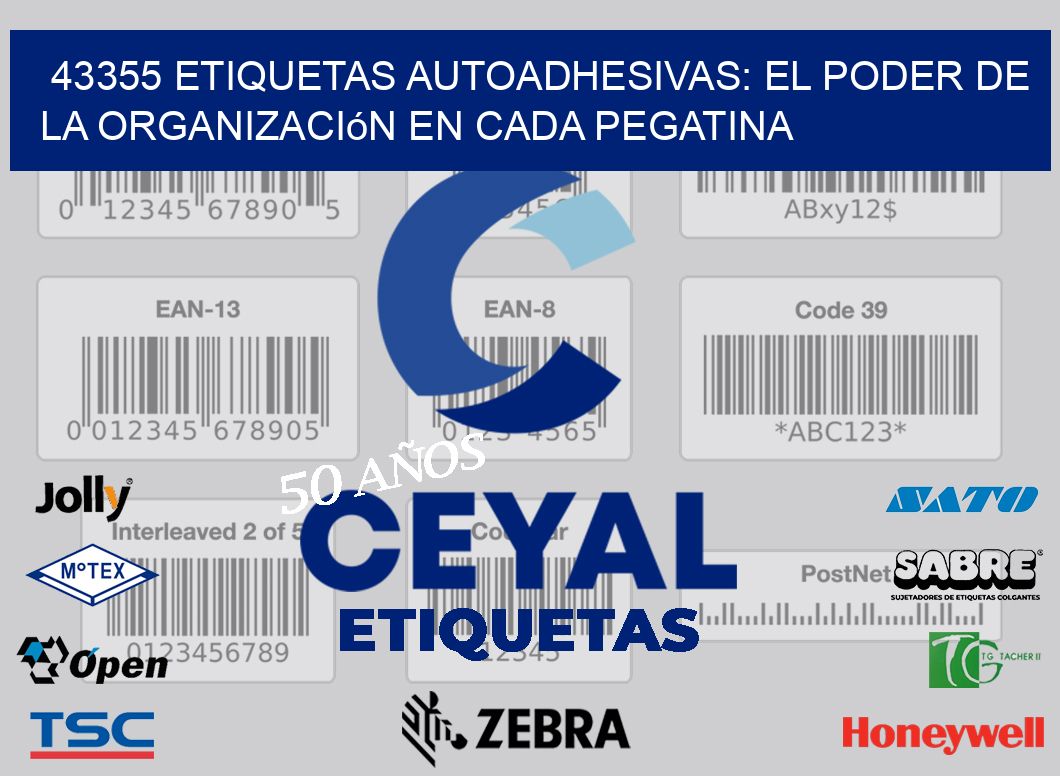 43355 Etiquetas Autoadhesivas: El Poder de la Organización en Cada Pegatina