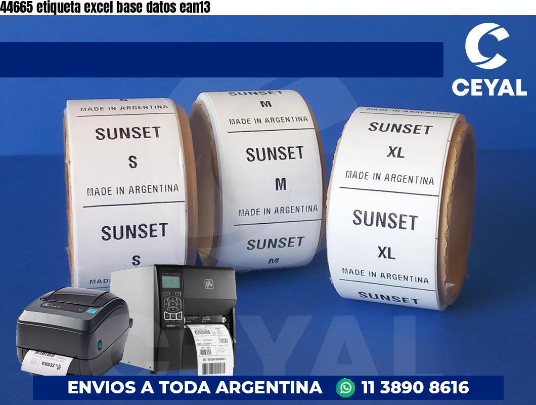 44665 etiqueta excel base datos ean13
