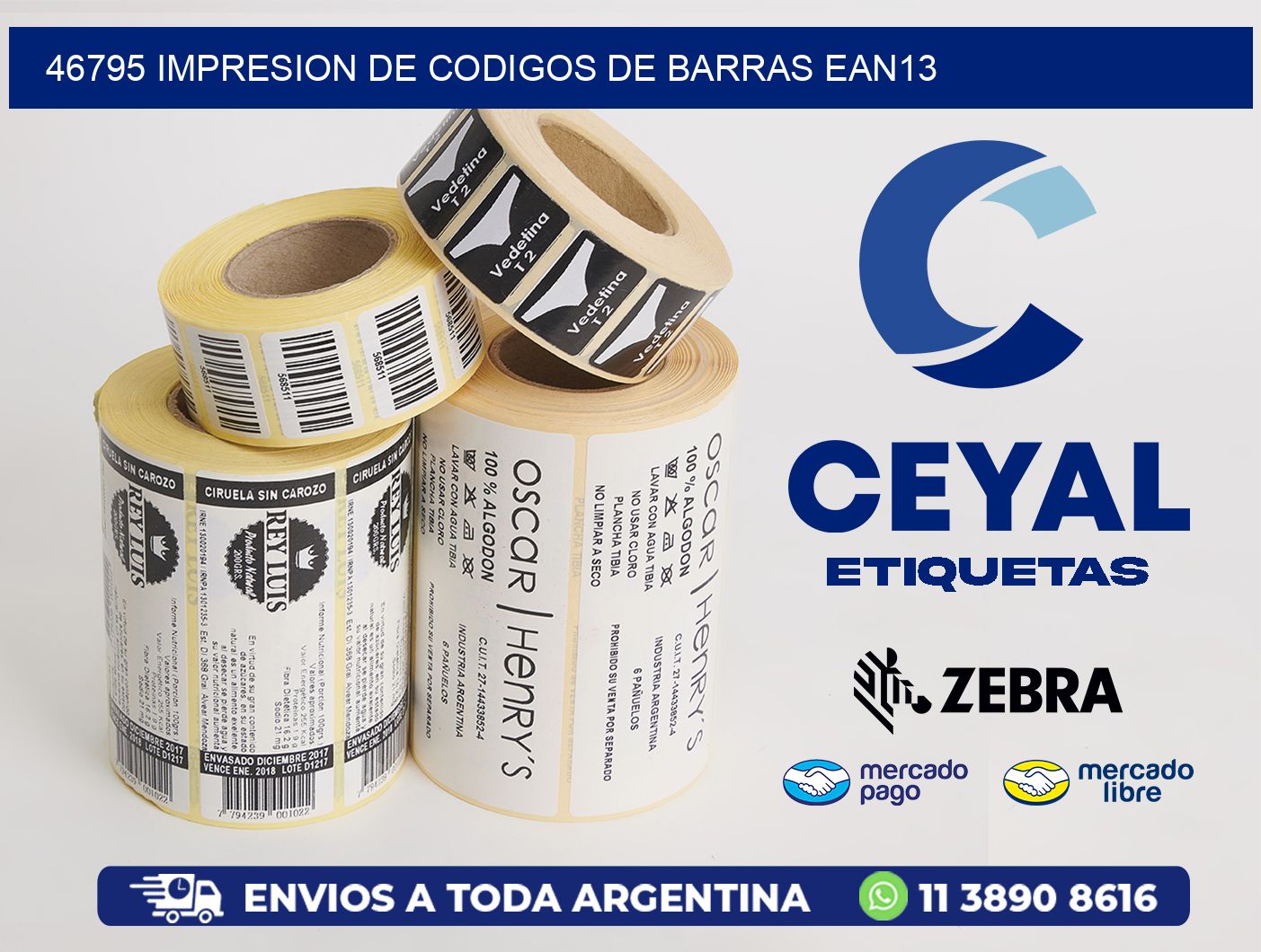 46795 IMPRESION DE CODIGOS DE BARRAS EAN13
