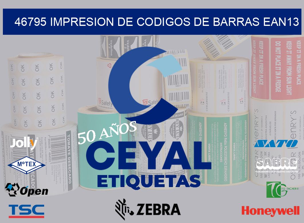 46795 IMPRESION DE CODIGOS DE BARRAS EAN13