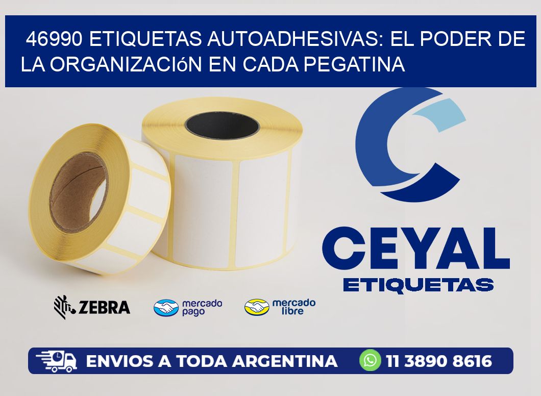 46990 Etiquetas Autoadhesivas: El Poder de la Organización en Cada Pegatina