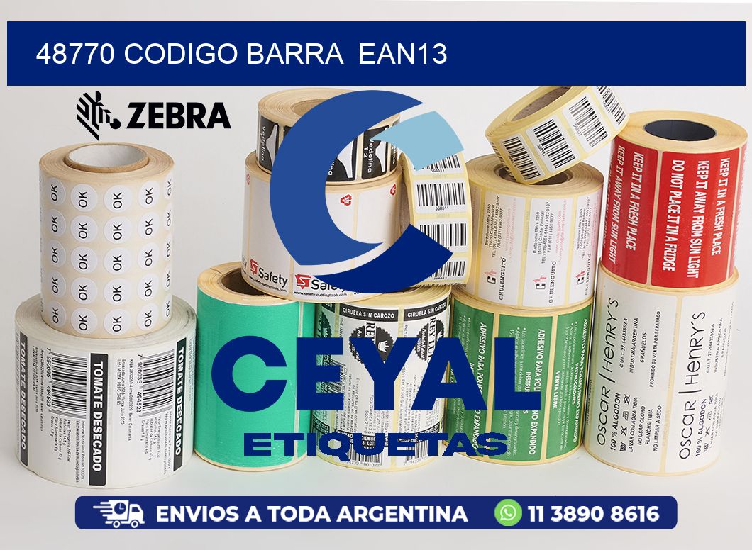 48770 CODIGO BARRA  EAN13