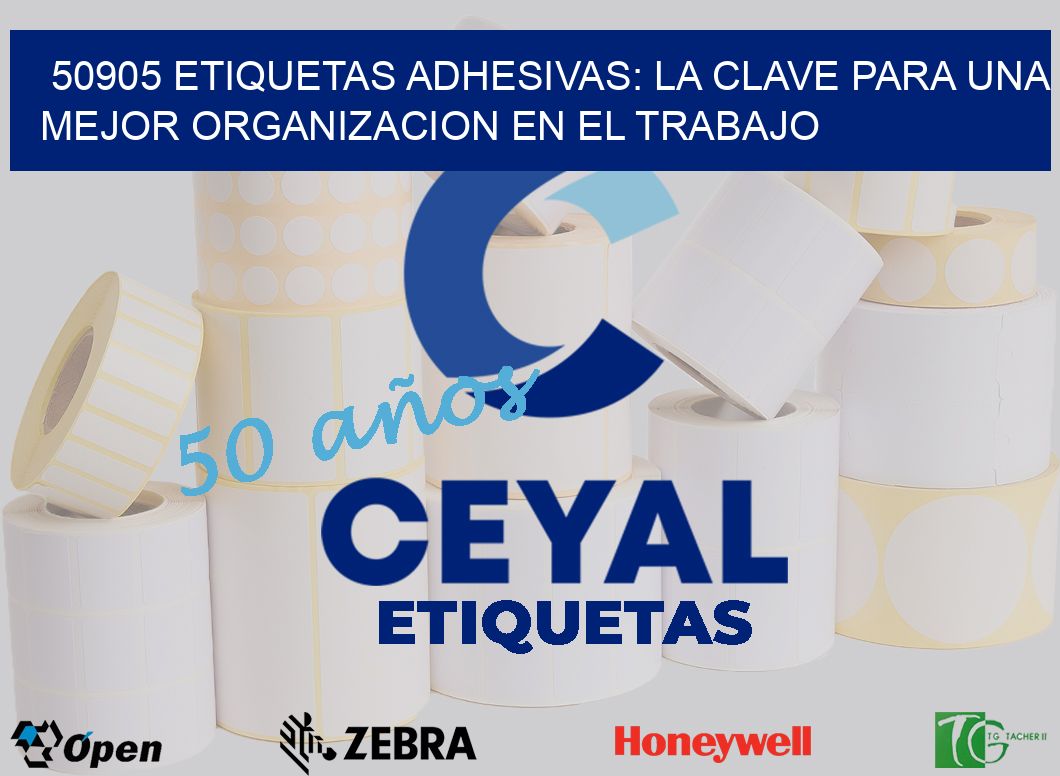 50905 ETIQUETAS ADHESIVAS: LA CLAVE PARA UNA MEJOR ORGANIZACION EN EL TRABAJO