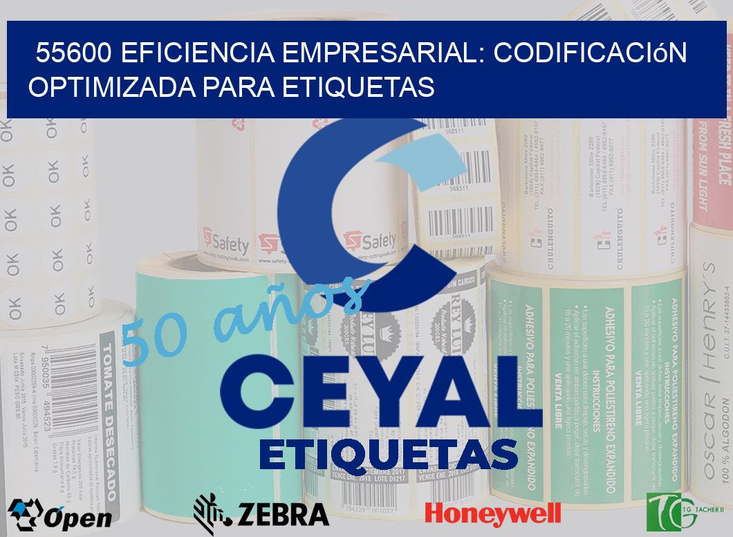 55600 Eficiencia Empresarial: Codificación Optimizada para Etiquetas