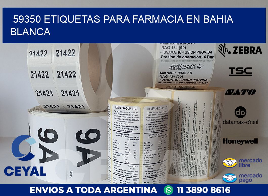 59350 ETIQUETAS PARA FARMACIA EN BAHIA BLANCA