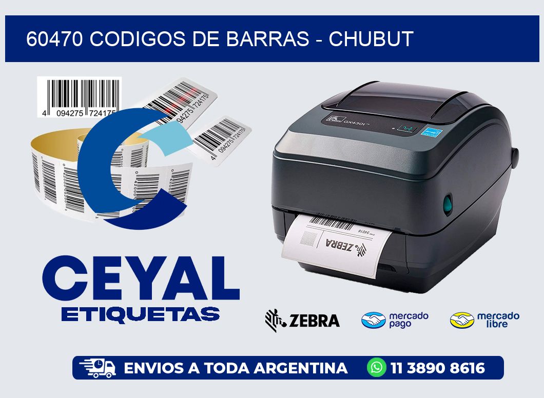 60470 CODIGOS DE BARRAS - CHUBUT