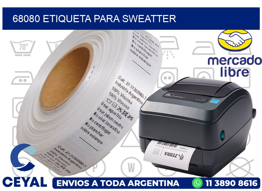 68080 ETIQUETA PARA SWEATTER