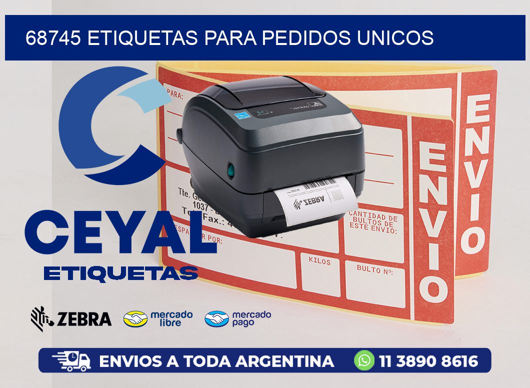 68745 ETIQUETAS PARA PEDIDOS UNICOS