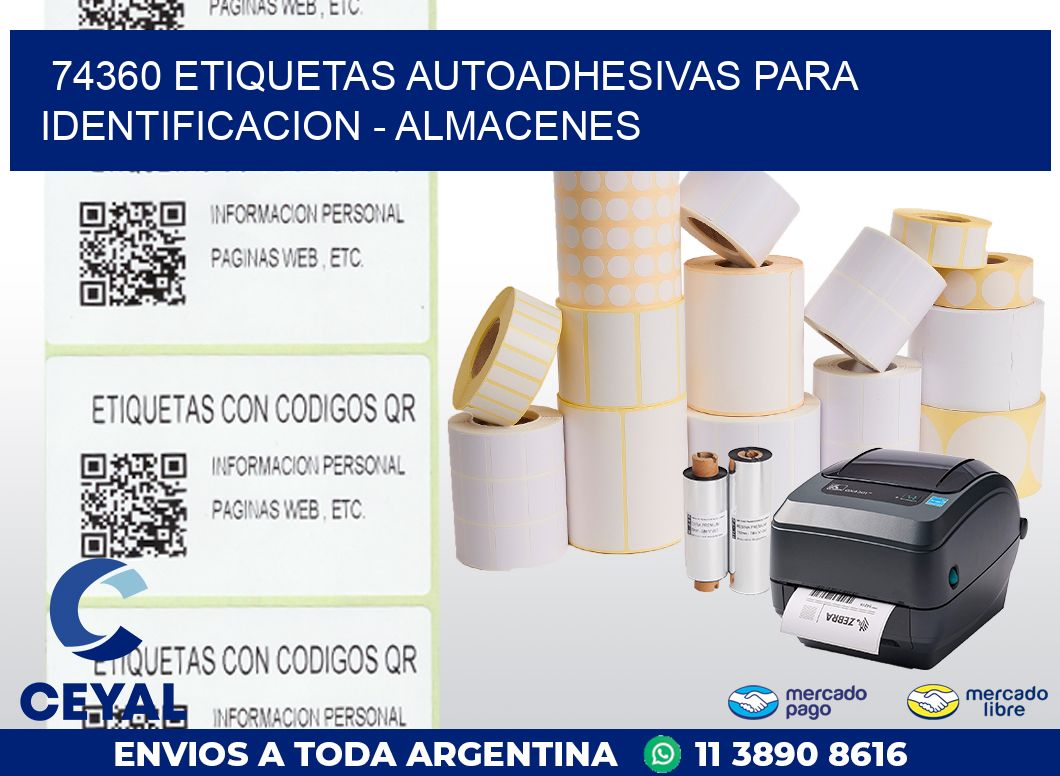 74360 ETIQUETAS AUTOADHESIVAS PARA IDENTIFICACION – ALMACENES