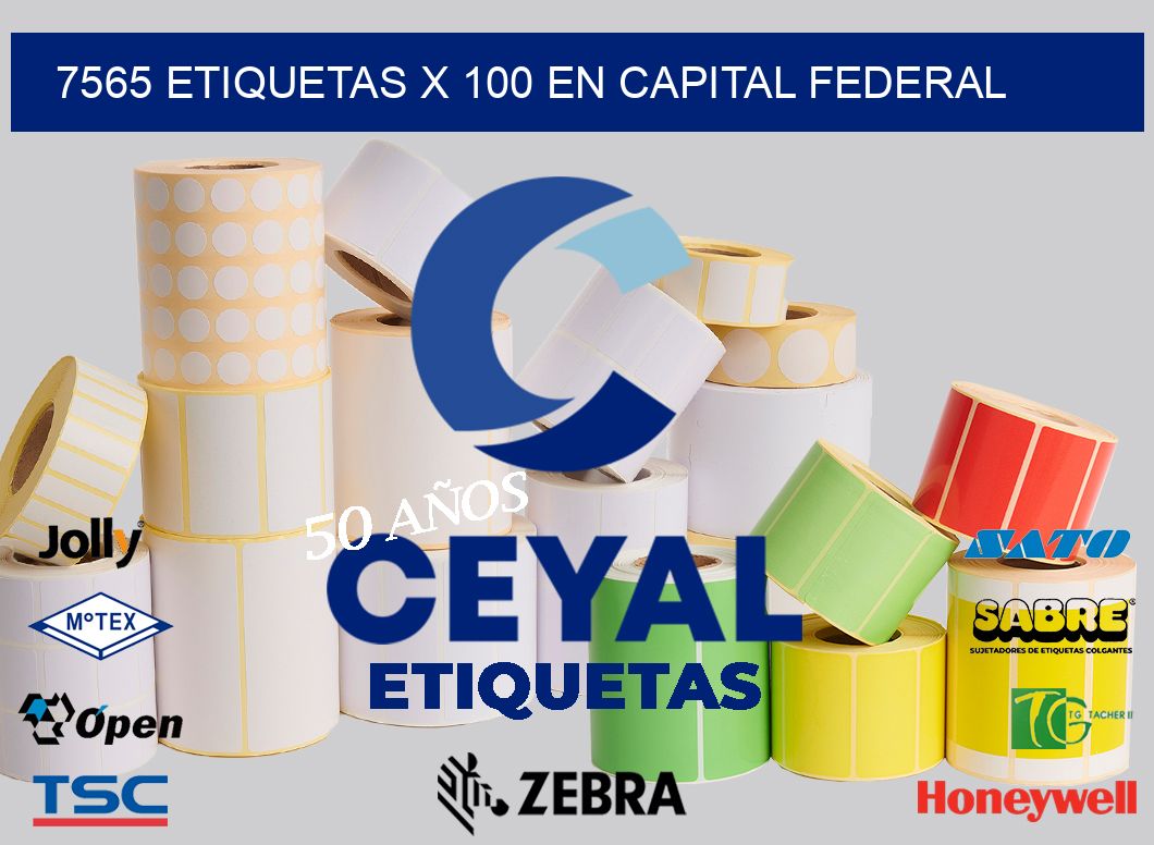 7565 ETIQUETAS X 100 EN CAPITAL FEDERAL