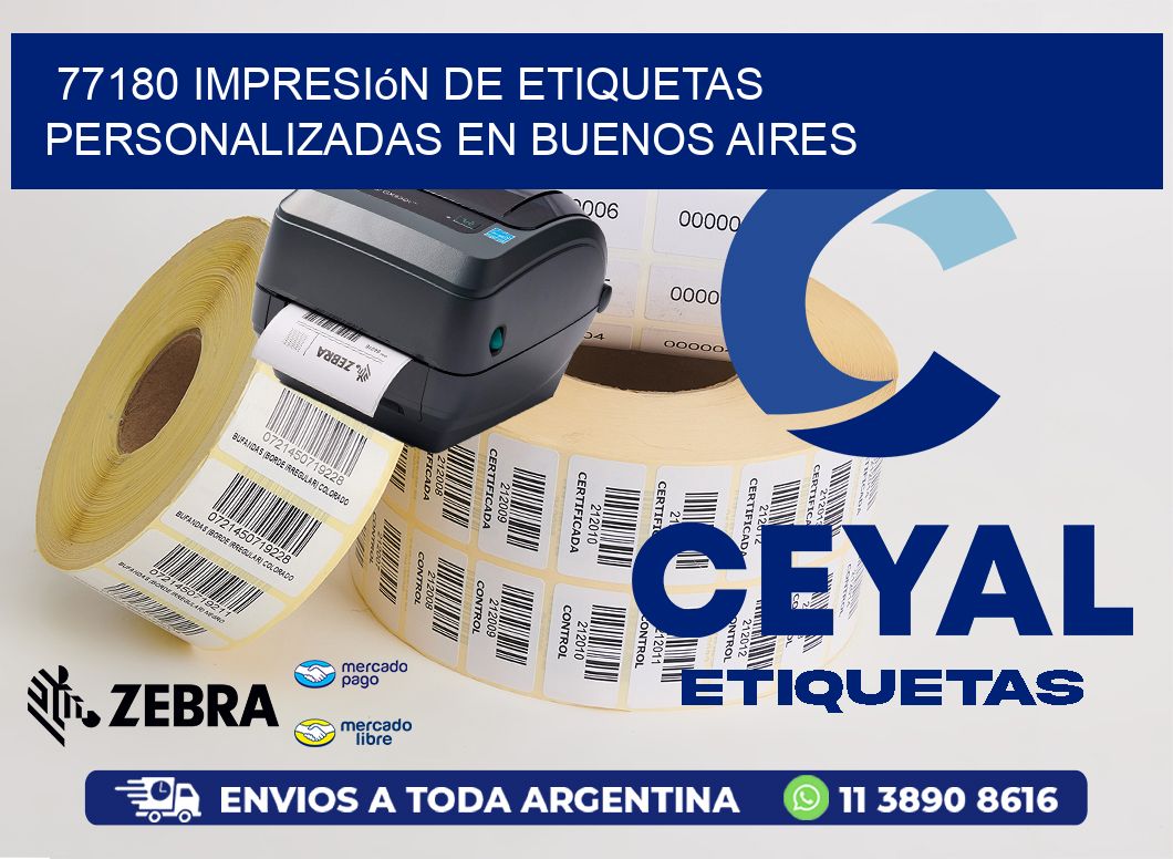 77180 Impresión de Etiquetas Personalizadas en Buenos Aires