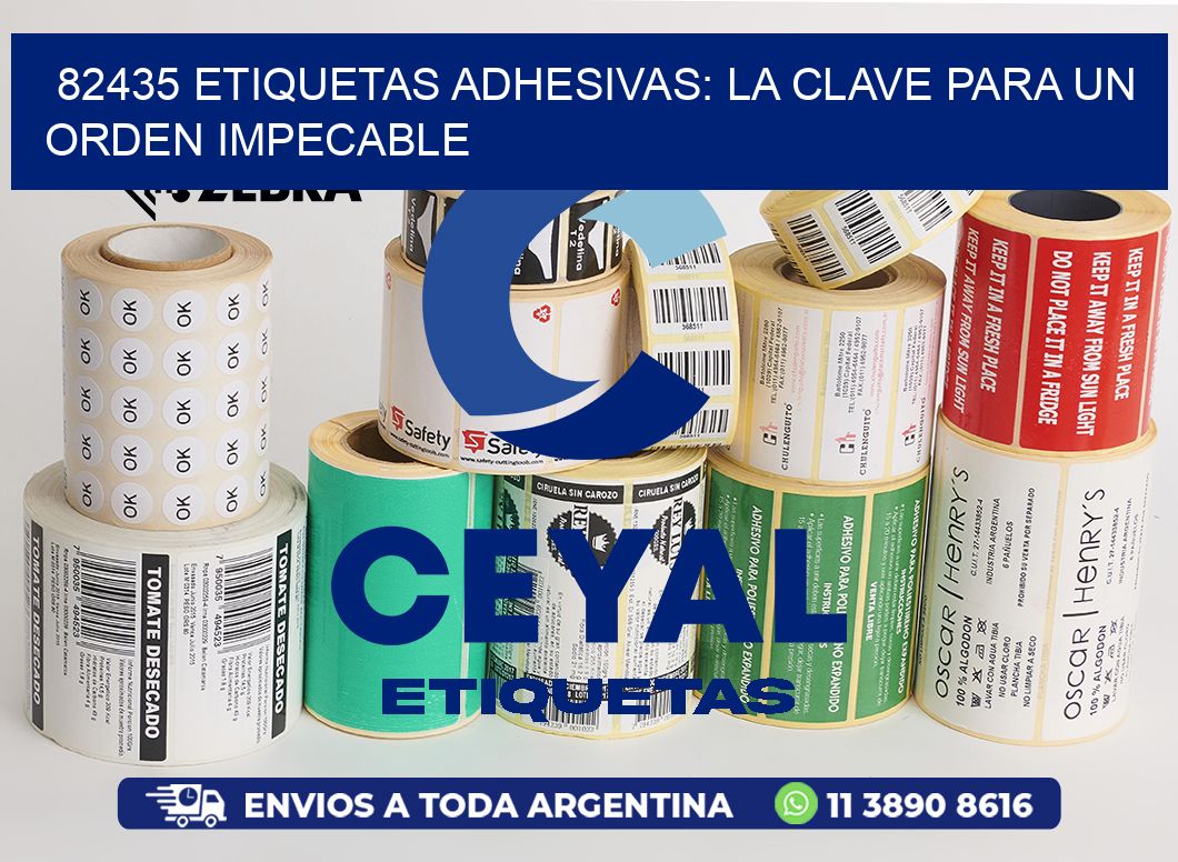 82435 Etiquetas Adhesivas: La Clave para un Orden Impecable
