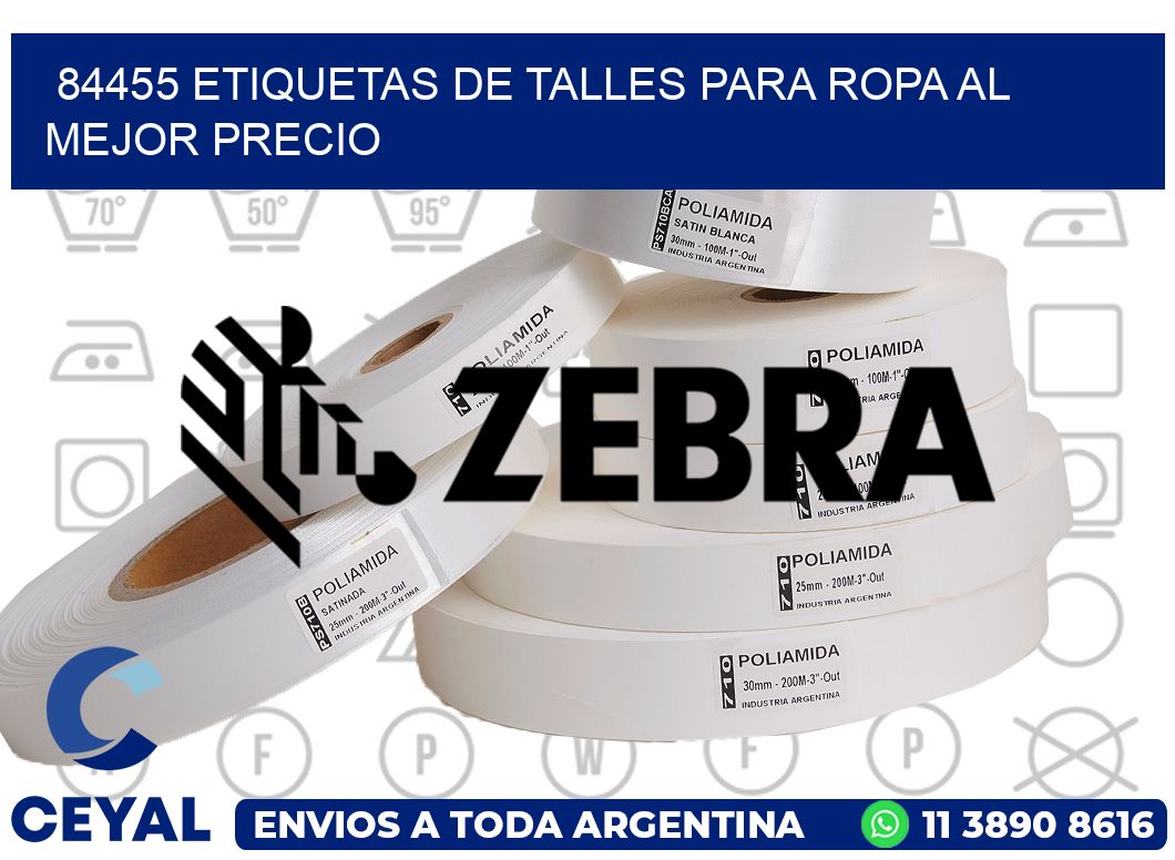 84455 ETIQUETAS DE TALLES PARA ROPA AL MEJOR PRECIO