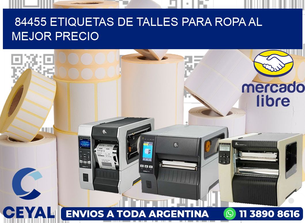 84455 ETIQUETAS DE TALLES PARA ROPA AL MEJOR PRECIO