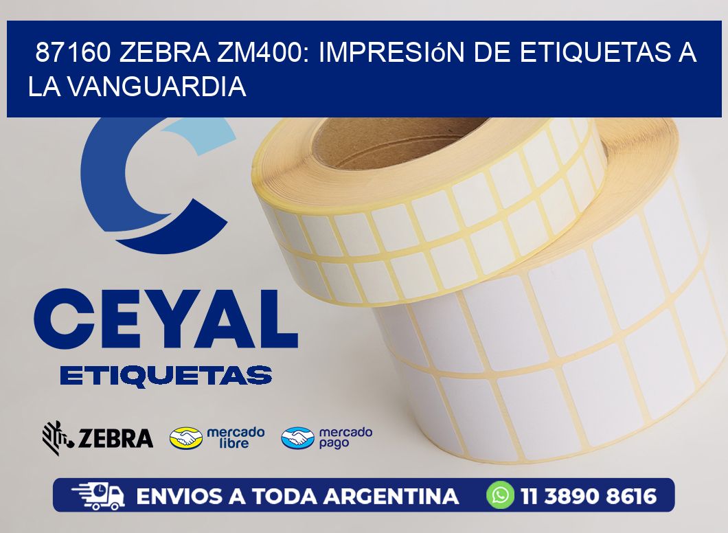 87160 Zebra ZM400: Impresión de Etiquetas a la Vanguardia