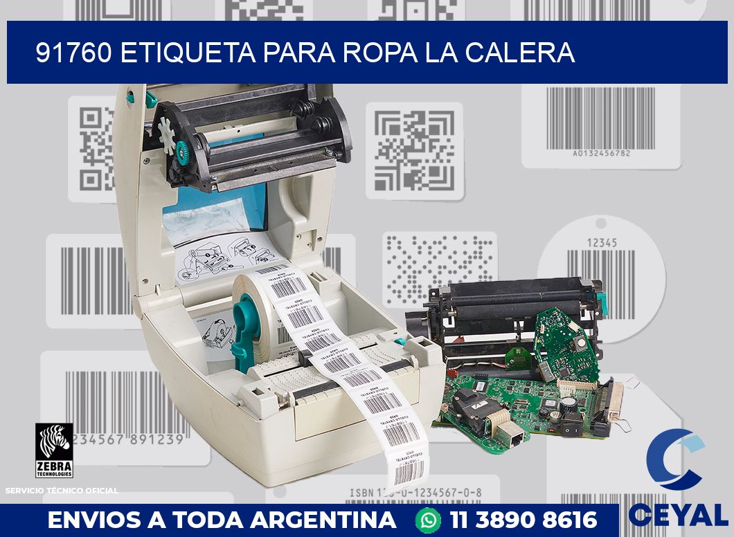 91760 ETIQUETA PARA ROPA LA CALERA
