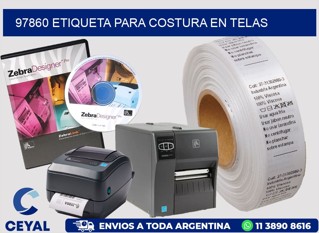 97860 ETIQUETA PARA COSTURA EN TELAS