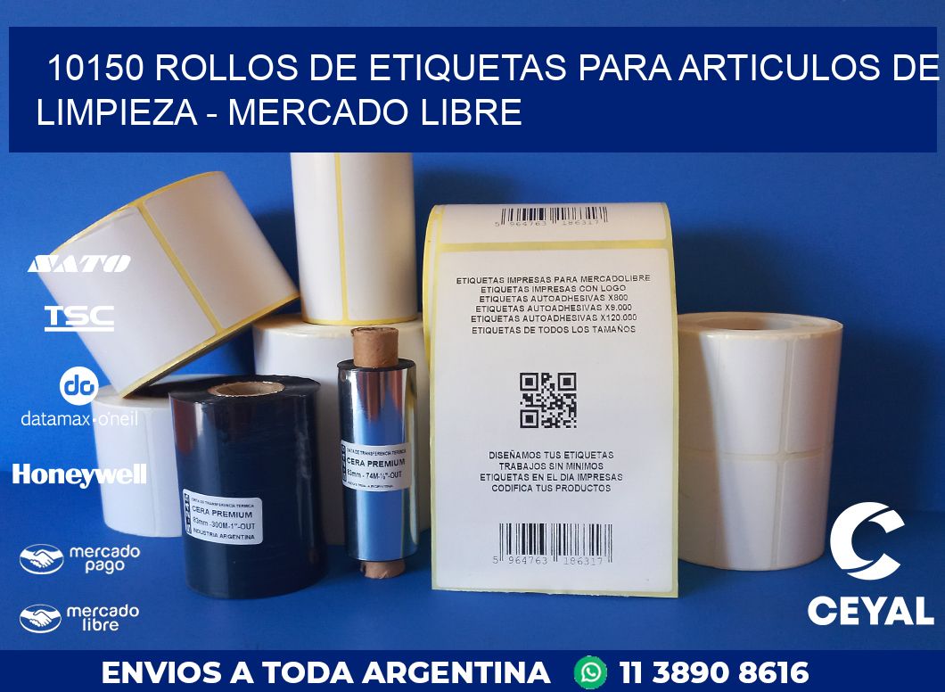 10150 ROLLOS DE ETIQUETAS PARA ARTICULOS DE LIMPIEZA – MERCADO LIBRE