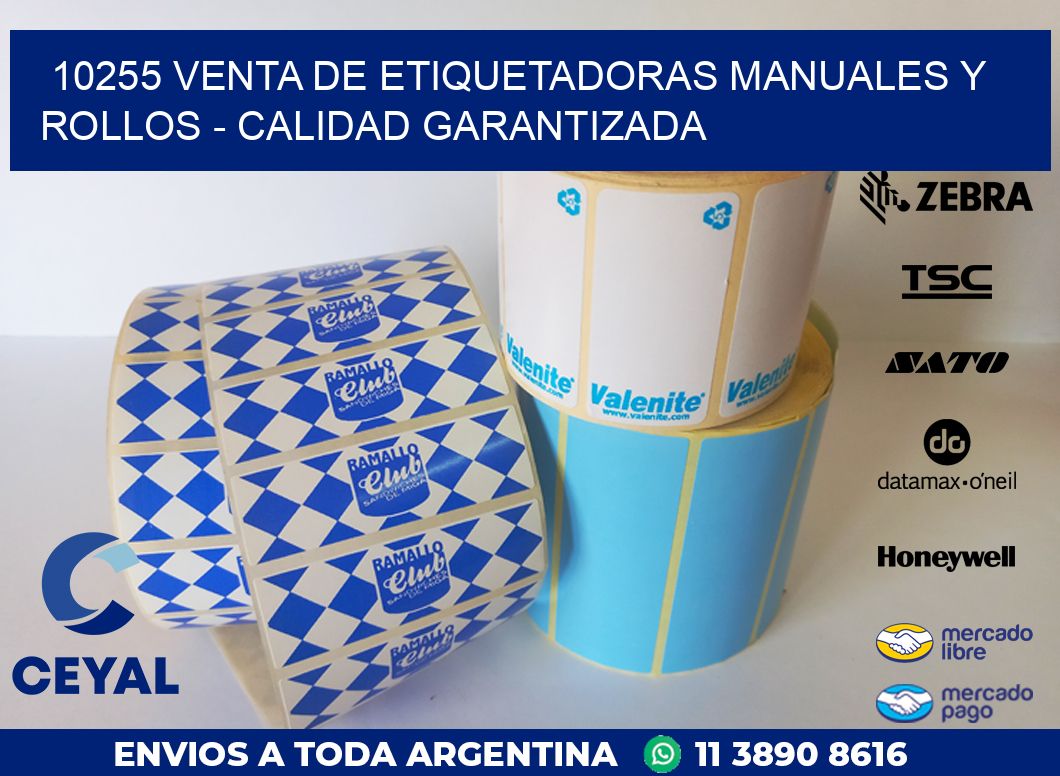 10255 VENTA DE ETIQUETADORAS MANUALES Y ROLLOS – CALIDAD GARANTIZADA