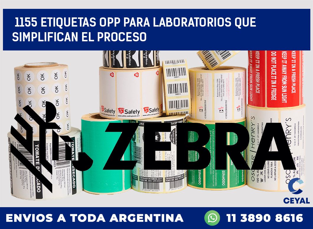 1155 ETIQUETAS OPP PARA LABORATORIOS QUE SIMPLIFICAN EL PROCESO
