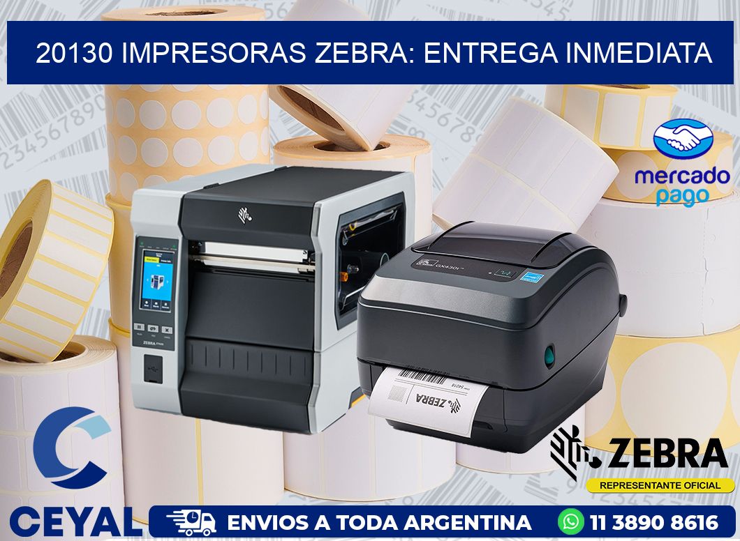 20130 IMPRESORAS ZEBRA: ENTREGA INMEDIATA