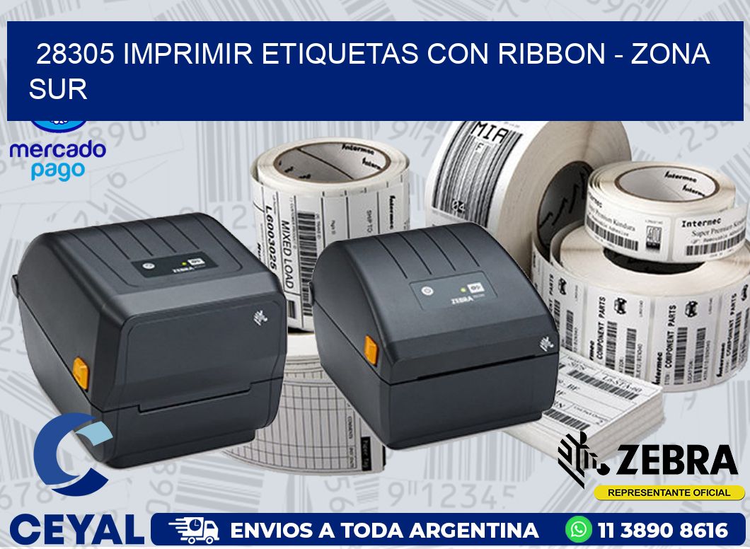 28305 IMPRIMIR ETIQUETAS CON RIBBON - ZONA SUR