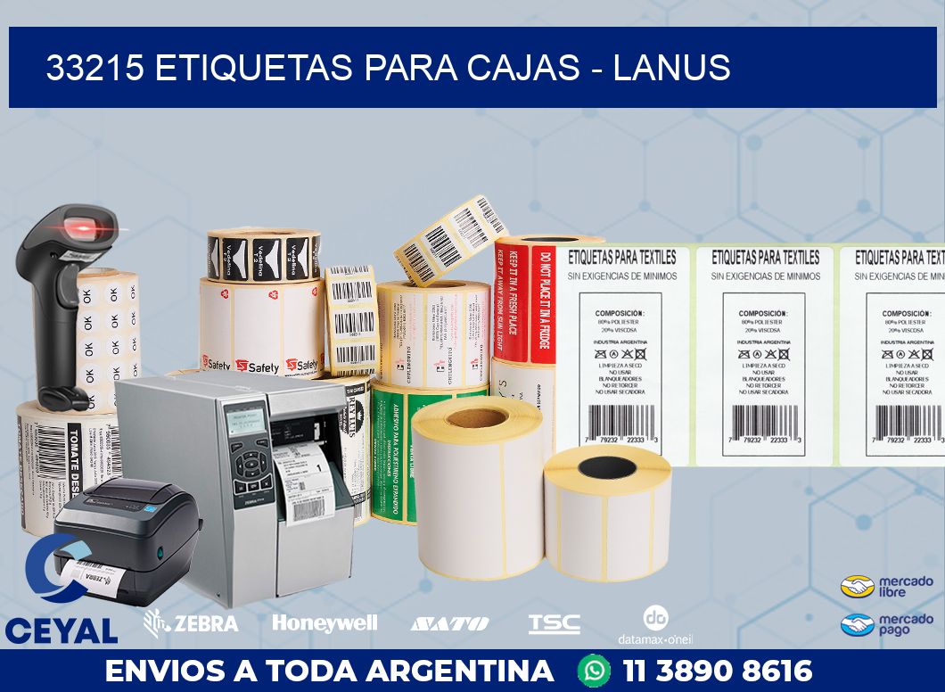 33215 ETIQUETAS PARA CAJAS – LANUS