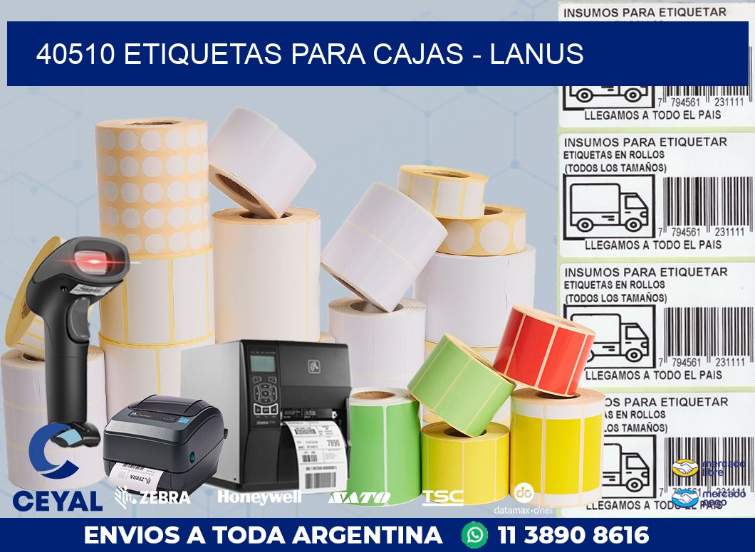 40510 ETIQUETAS PARA CAJAS - LANUS