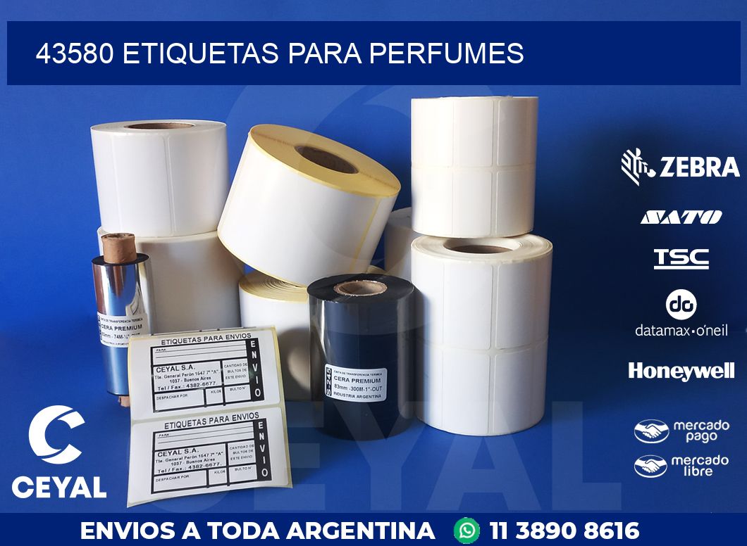 43580 ETIQUETAS PARA PERFUMES