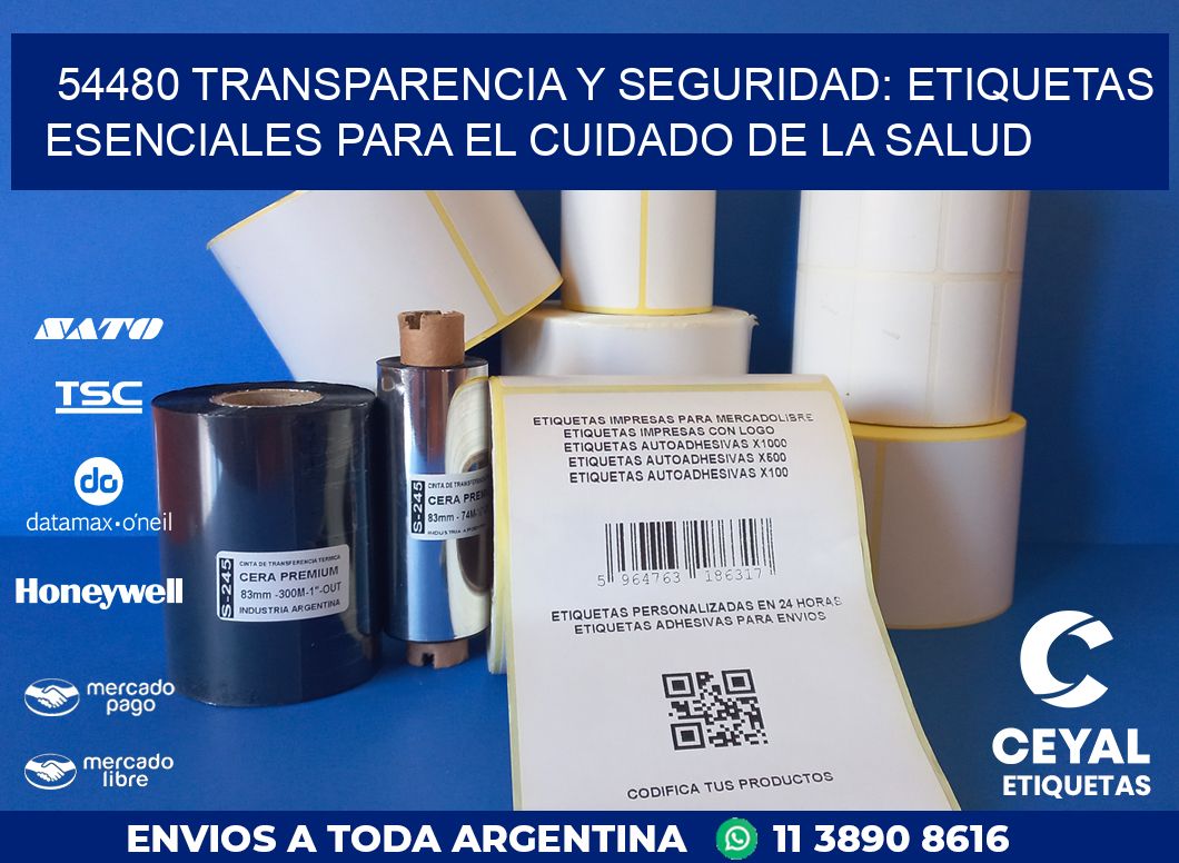 54480 TRANSPARENCIA Y SEGURIDAD: ETIQUETAS ESENCIALES PARA EL CUIDADO DE LA SALUD