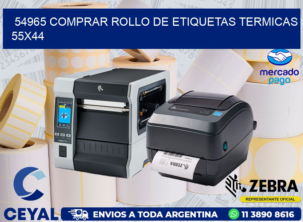 54965 COMPRAR ROLLO DE ETIQUETAS TERMICAS 55X44