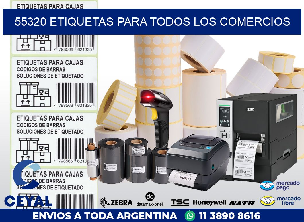 55320 ETIQUETAS PARA TODOS LOS COMERCIOS