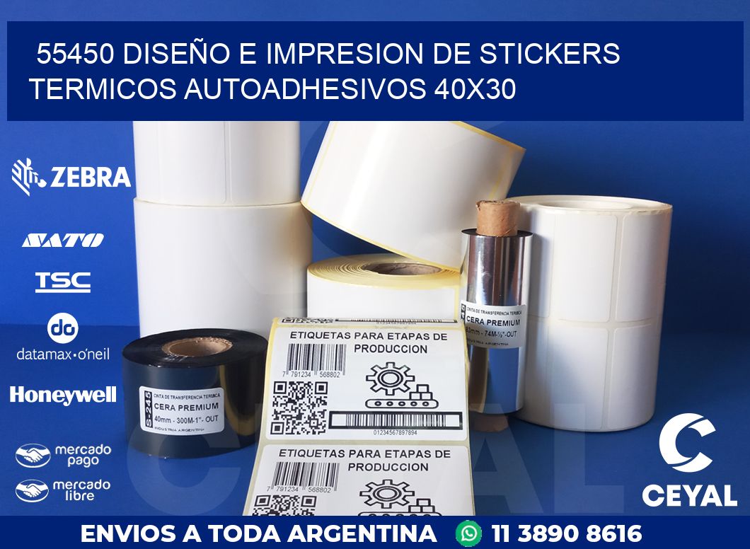 55450 DISEÑO E IMPRESION DE STICKERS TERMICOS AUTOADHESIVOS 40X30