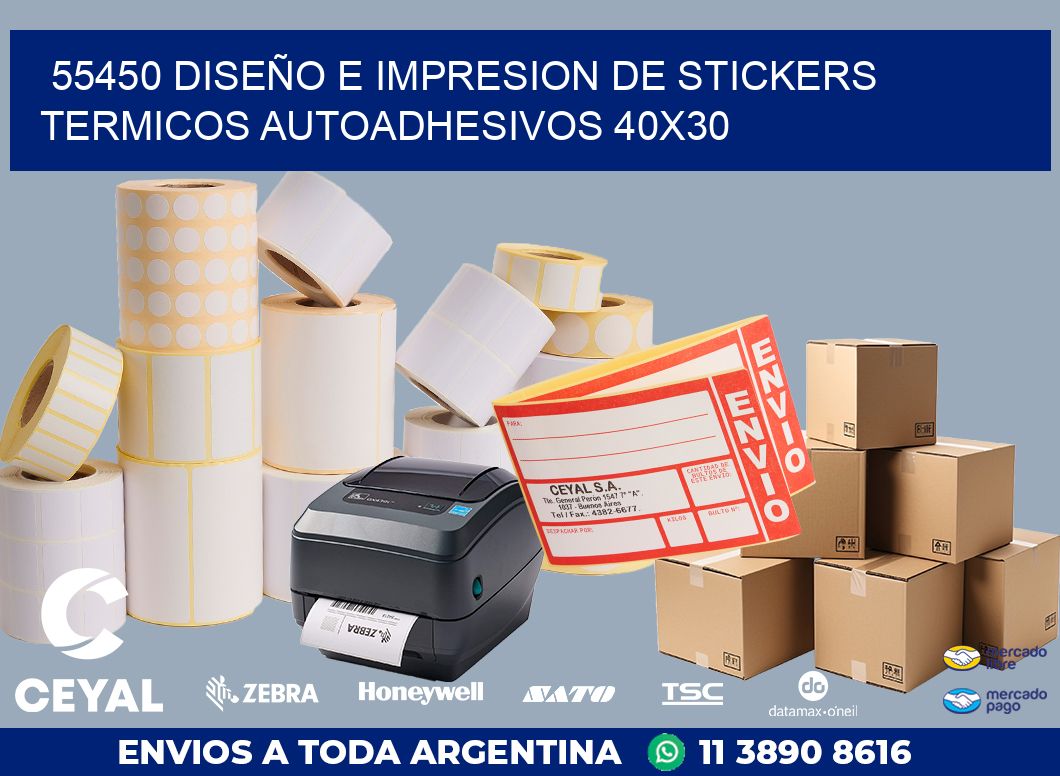 55450 DISEÑO E IMPRESION DE STICKERS TERMICOS AUTOADHESIVOS 40X30