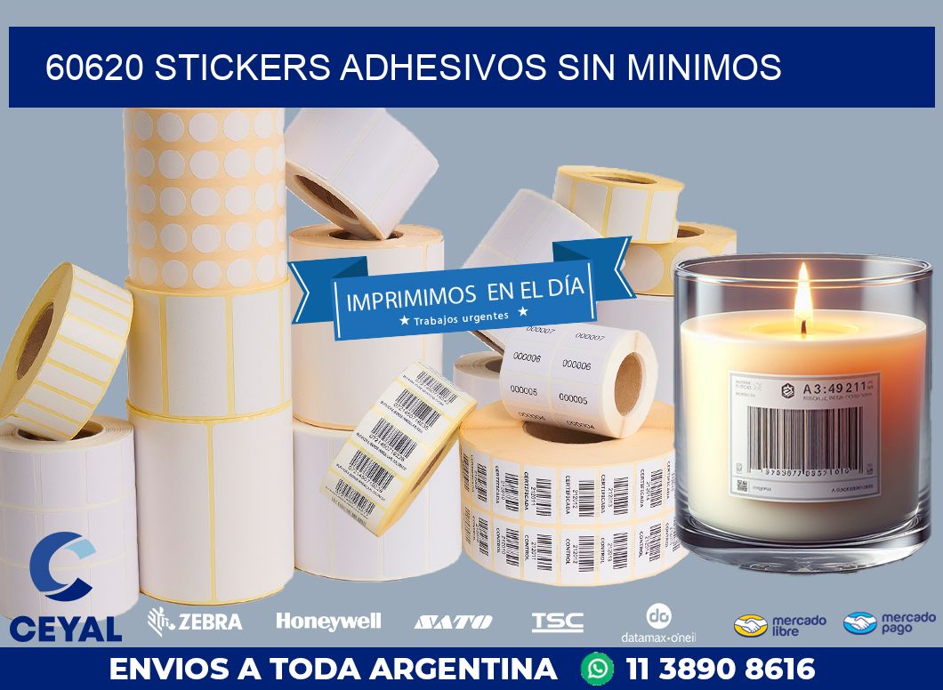 60620 STICKERS ADHESIVOS SIN MINIMOS