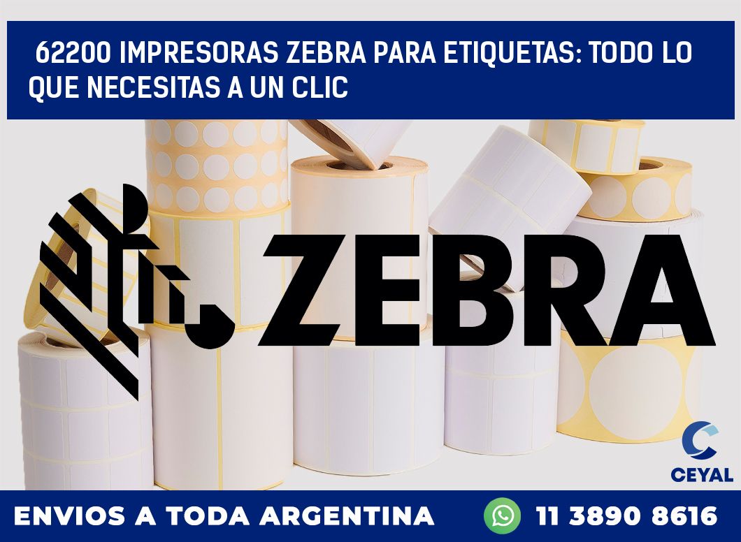 62200 IMPRESORAS ZEBRA PARA ETIQUETAS: TODO LO QUE NECESITAS A UN CLIC