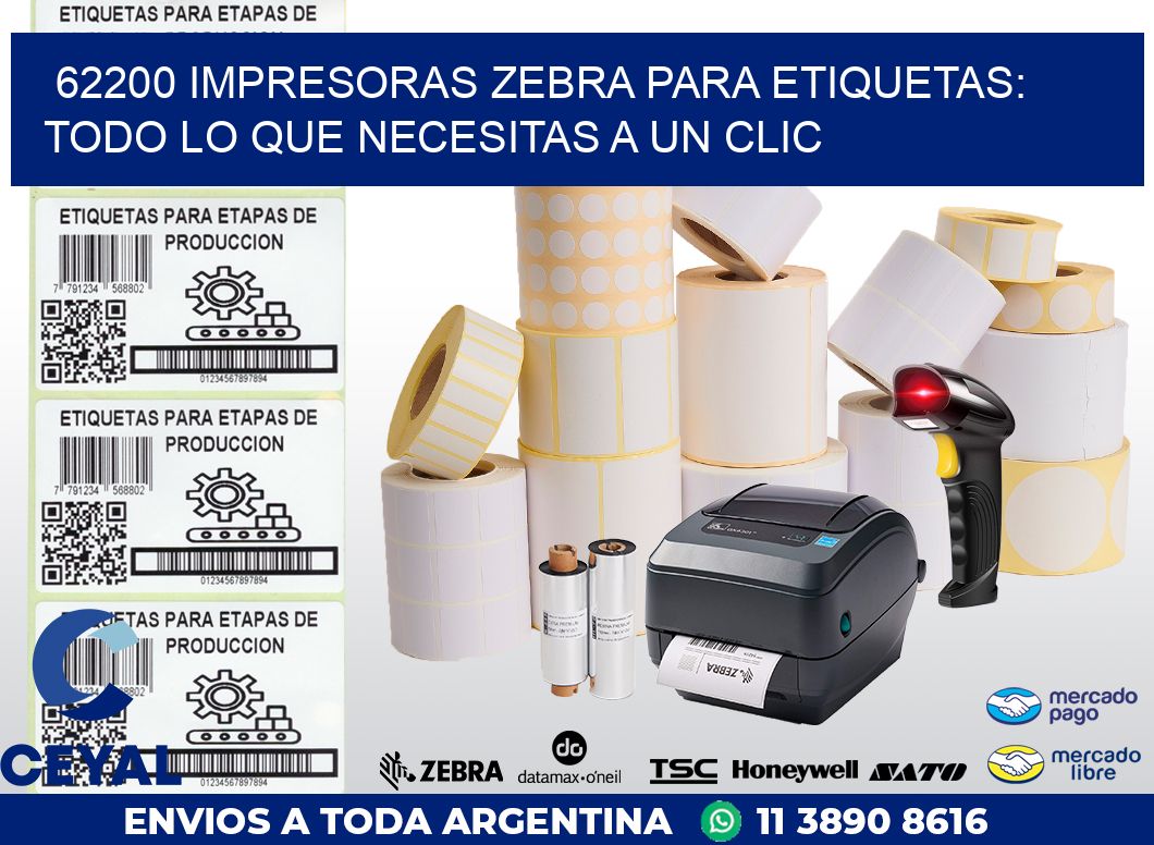 62200 IMPRESORAS ZEBRA PARA ETIQUETAS: TODO LO QUE NECESITAS A UN CLIC